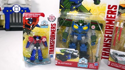 TRANSFORMERS TOYS AUTOBOT DRIFT, BLASTWAVE, MINI OPTIMUS PRIME, ROBOTS IN DISGUISE, COMBINER FORCE