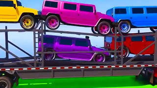 SUV Cars Transportation - Superhero Cartoon for Kids Babies | Numbers and Colors Learning