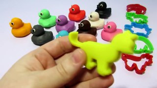 Учим цвета на английском языке с уточками из пластилина Play-Doh.