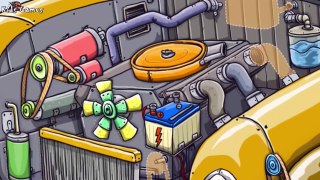 Trucks Cartoon for Children : Tow Truck, Police Car, Fire Truck Service Vehicles - Diggers for Kids