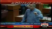 Shah Mehmood Qureshi is expressing his point of view in the Parliament - 2nd October 2017