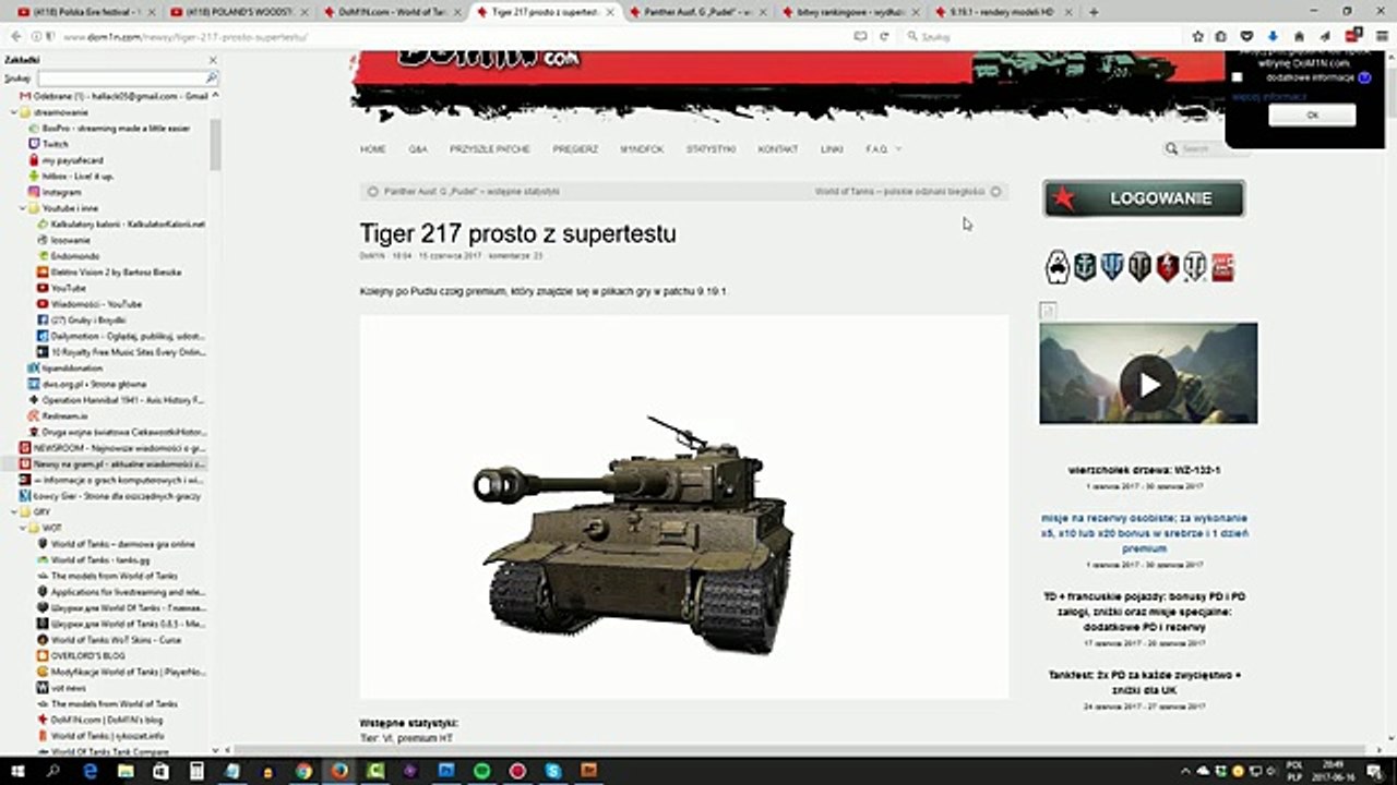 Tiger 217 niemieckiego asa Otto Cariusa w World of Tanks