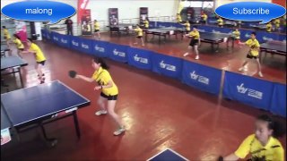 Exercise table tennis - just only in china!