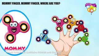 ★ Spiderman FIDGET SPINNER Finger Family Nursery Rhyme Song For Kids, Toddlers and Babies ★