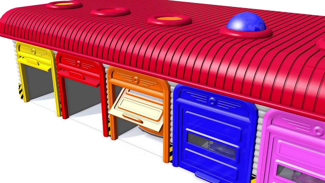 Learn Colors for Kids - Cars Garage Collection - Teach English Colours Videos for Children