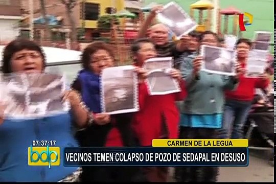 Carmen de la Legua: vecinos temen que pozo de agua caiga sobre sus viviendas