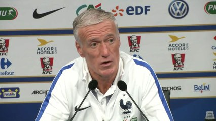 Foot - Elim. CM 2018 (H) - Bleus : Deschamps «Je ne regarde pas la date de naissance»