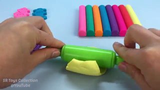 Learn Numbers 1 to 9 and Colours with Play Doh Modelling Clay Robots Molds Fun & Creative for Kids