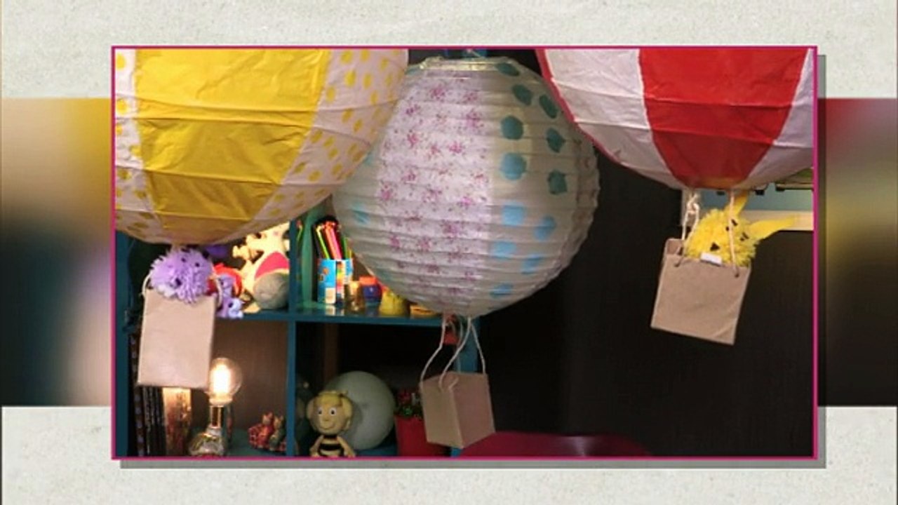 Vidéo mini atelier de Tiji : une suspension montgolfière