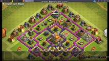 Best base for TH7(clash of clans )anti-GIANT,anti-DRAGON and ant -HOG with AIR SWEEPER and replays