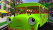 WHEELS ON THE BUS GO ROUND AND ROUND NURSERY RHYME WITHOUT LYRICS - GREEN SCHOOL BUS