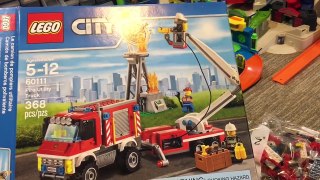 Fire Trucks for Kids - Lego City Fire Utility Truck 60111 Brick Build Lego Mixels Series 9 MCFD Max