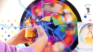 Beauty and the Beast Movie & Elena of Avalor Spin The Wheel Game! Belle Beast Elena & Gaston Toys!