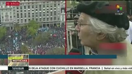 Premio Nobel de la Paz dice que Estado argentino no dialoga, reprime