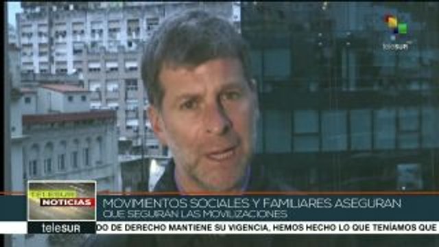 Argentinos exigen al pdte Mauricio Macri presente a Santiago Maldonado