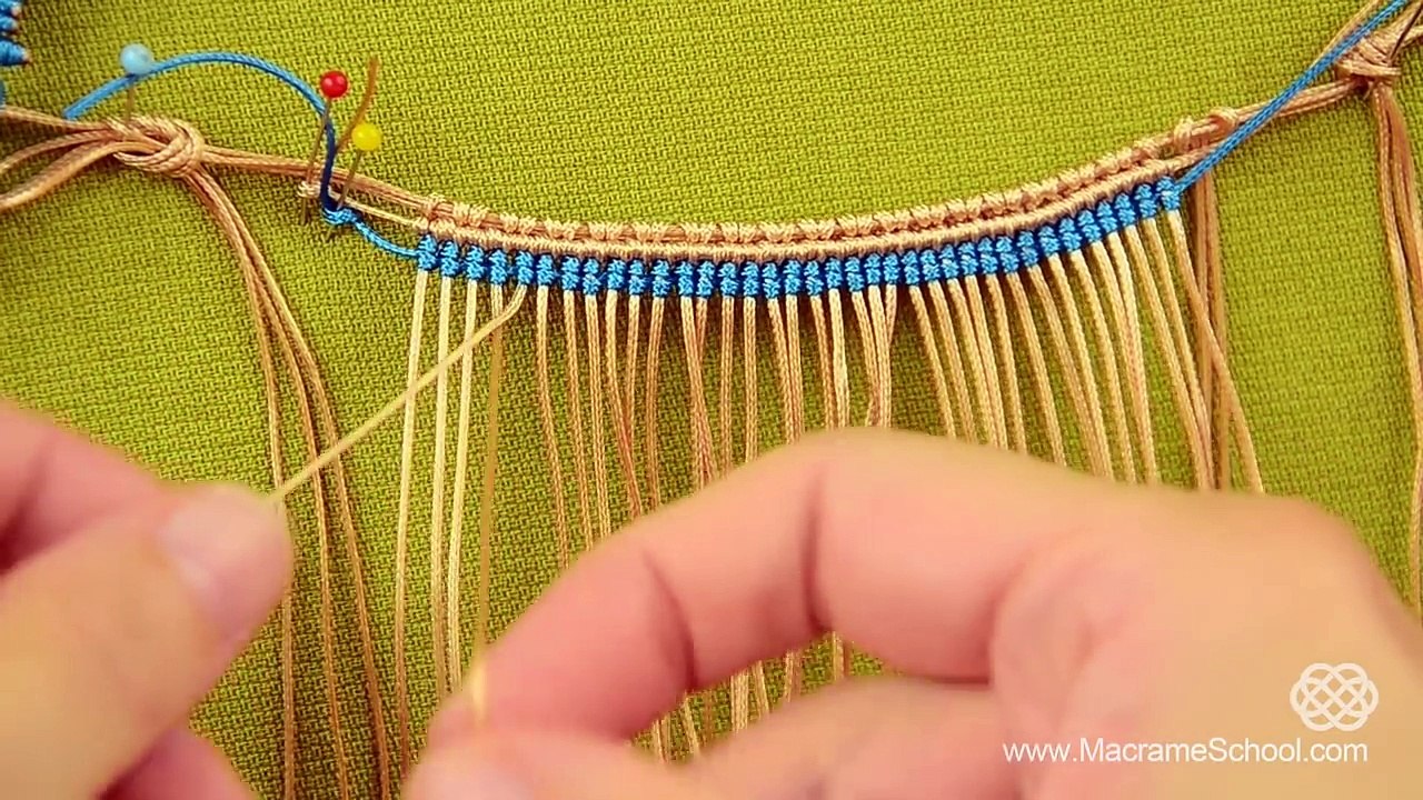Nefertiti Macramé Necklace Tutorial | Macrame School