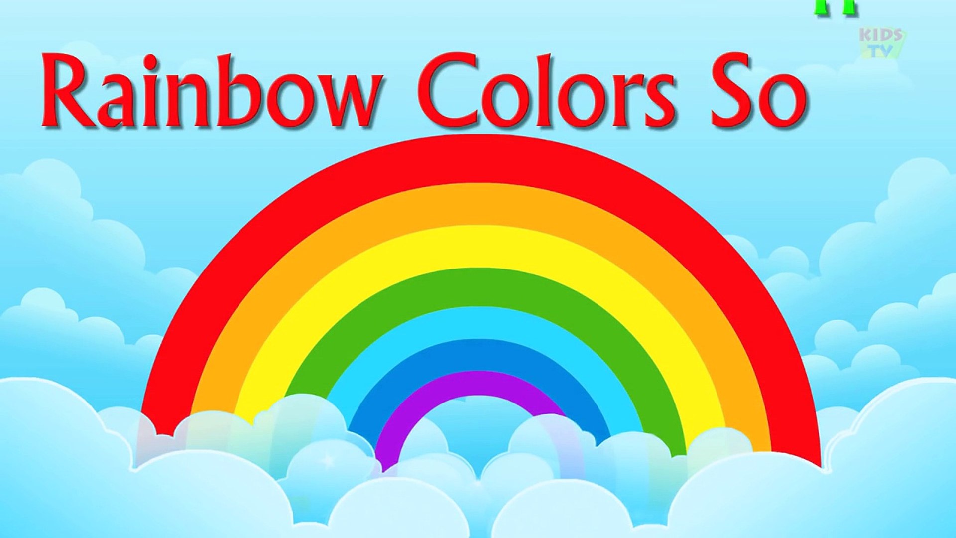 English For Kids Rainbow Colors Song Learn Color Video Dailymotion