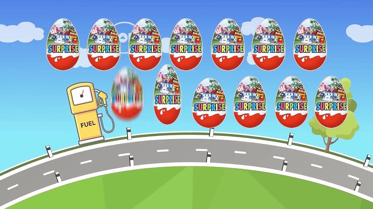 Робокар Поли - Киндер Сюрприз - Роботрак Рой. Мультик с машинками. Robocar Poli - Kinder Surprise