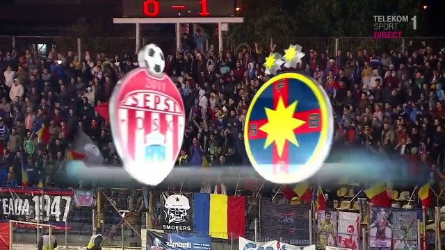 0-1 Florin Tănase Penalty Goal Romania Divizia A - 01.10.2017 Sepsi OSK 0-1 Steaua Bucuresti