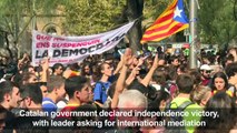 Catalan leader calls for international mediation