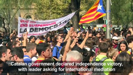 Catalan leader calls for international mediation