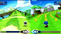 Sonic Dash Classic Sonic vs Sonic Dash Rouge - Android Gameplay For Kids