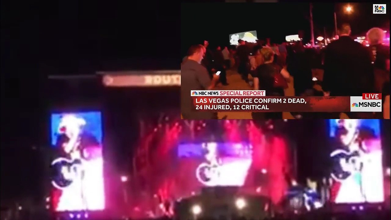 RAW FOOTAGE FROM Las Vegas shooting Mandalay Bay october 2017