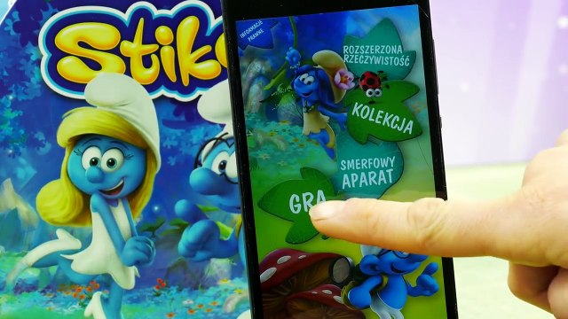 Gry na telefon - Smerfy Stikeez Lidl - Challenge - Aplikacja na telefon - Gry dla dzieci