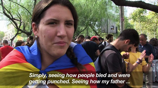 Residents of Barcelona react to referendum and ensuing violence