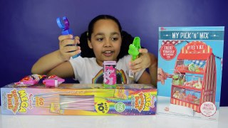 Hello Kitty Ring Lollipops - Pick N Mix - Mega Rainbow Dust | Candy & Sweets Review