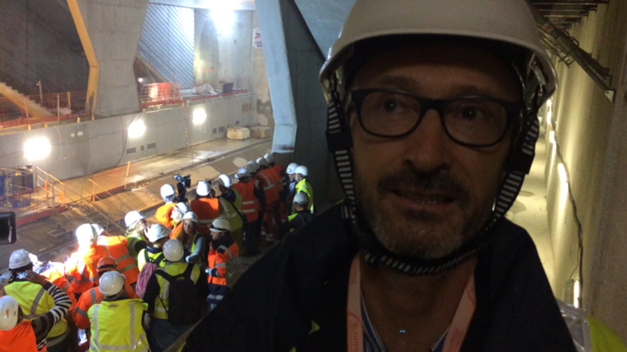 Le tunnelier station du Gros Chêne