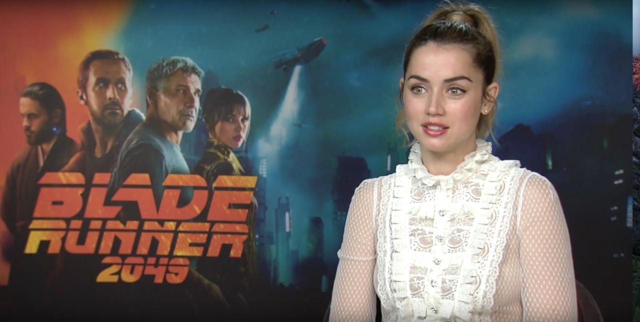 Blade Runner 2049 : Qui est Ana de Armas, l'amoureuse de Ryan Gosling dans  le film ? (VIDEO)