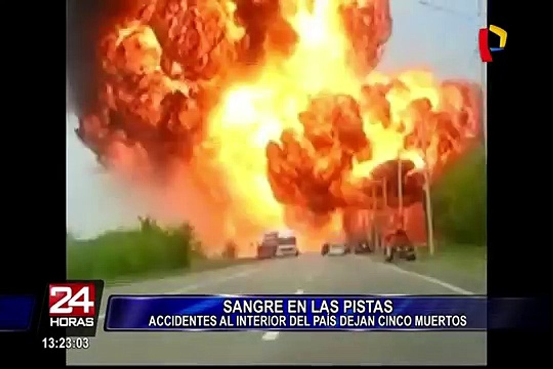 Loreto: despiste y explosión de camión cisterna deja un muerto