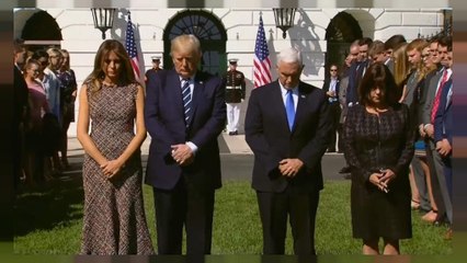 Las Vegas : Trump observe une minute de silence