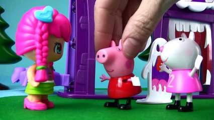 PEPPA PIG RESCATADA POR LA PATRULLA CANINA EN LA CASA DEL TERROR DEL PARQUE DE ATRACCIONES PINYPON