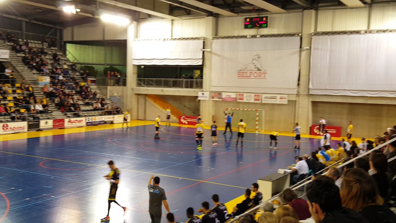 Hand |Chabala sur penalty pour Edgar Dentz (Chambéry) contre Belfort (N1M)