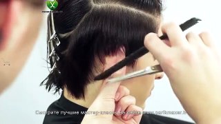 Стрижка на среднюю длину. Новая техника 2017 года.парикмахер тв parikmaxer.tv
