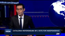 i24NEWS DESK | Catalonia referendum: 90% vote for independence | Monday, October 2nd 2017