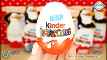 Penguins of Madagscar KINDER SURPRISE EGGS Unboxing Unwrapping Opening