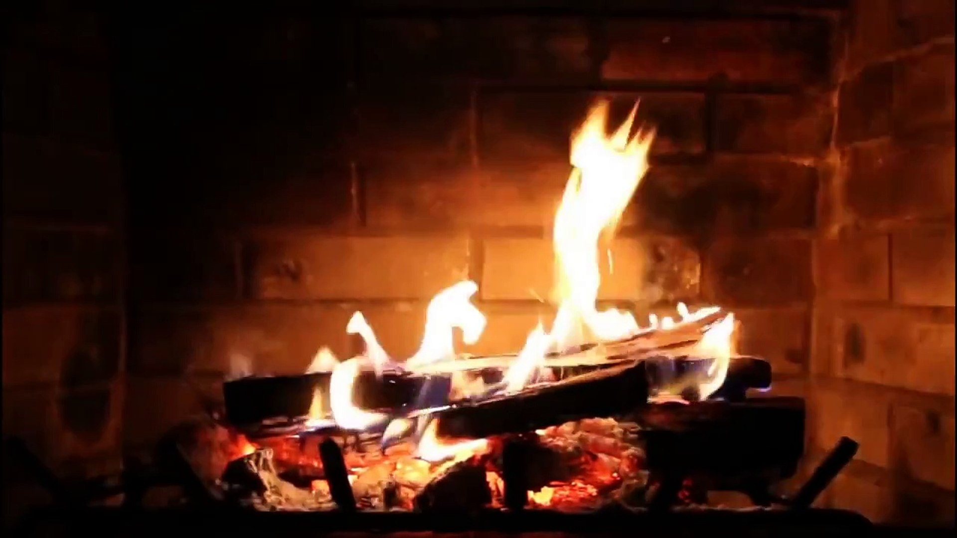 Burning Fireplace With Fire Sounds To Help You Sleep Video