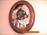 NOSTALGIA  CLOCK by RHYTHM SMALL WORLD CLOCKS MAGIC MOTION