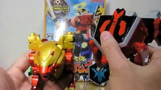 おもちゃのdxシンケンオーの変形とdxキョウリュウジンとの大きさ比較動画 power rangers toy