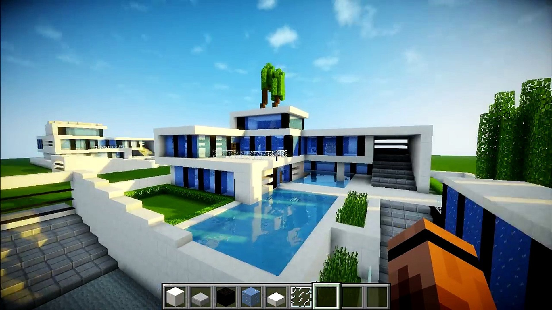 Minecraft Tutorial: CASA MODERNA  CONSTRUINDO EM MINECRAFT 