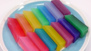 레인보우 크레파스 푸딩 만들기! 푸딩 요리 레시피 소꿉 놀이 장난감 DIY How to Make Rainbow Crayons Pudding Recipe Cooking Toys