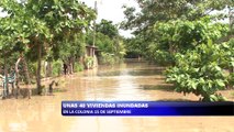 Unas 40 viviendas inundadas en la Colonia 15 de Septiembre