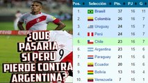 ¿Qué pasara si PERÚ pierde en ARGENTINA ELIMINATORIAS A RUSIA 2018