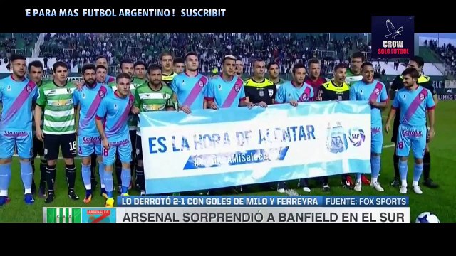 BANFIELD 1 - ARSENAL 2 RESUMEN Y GOLES FECHA 5 SUPERLIGA ARGENTINA