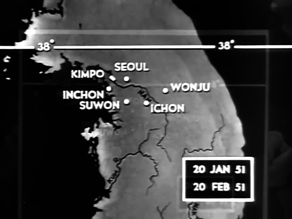 _United Nations Forces Push the Chinese Back_ 1951; Korean War