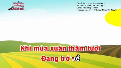 Beat Karaoke Quê hương tươi đẹp ,Bài hát lớp 1