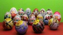 17 Kinder Surprise chocolate eggs open toys œufs en chocolat jouets ouvertes